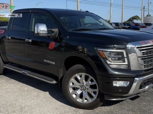 Used 2021 Nissan Titan SL w/ Moonroof Package AWD/4WD image 1