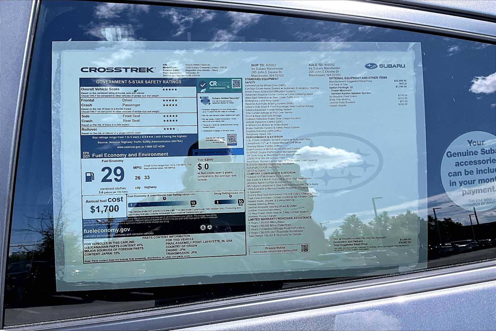 New 2026 Subaru Crosstrek 2.5i Limited AWD/4WD image 19