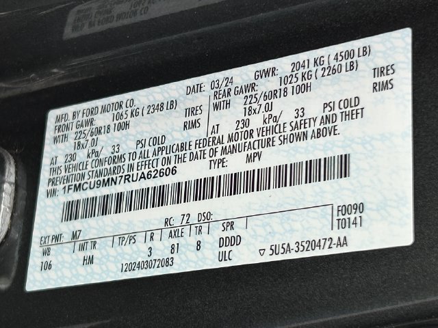 Used 2024 Ford Escape ST-Line AWD/4WD image 36