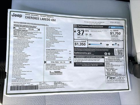 New 2026 Jeep Cherokee Laredo AWD/4WD image 14