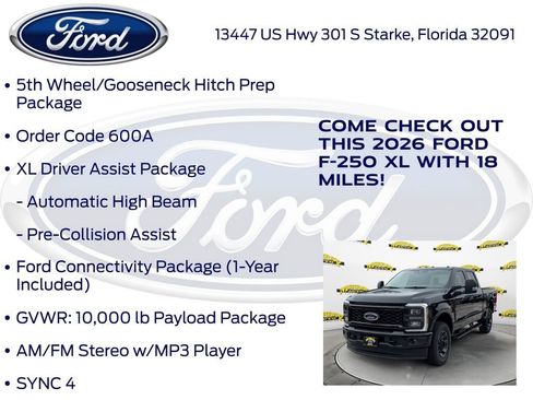 New 2026 Ford F250 XL w/ STX Appearance Package image 20