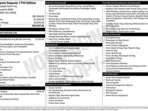 Used 2026 Toyota Sequoia 1794 Edition image 12