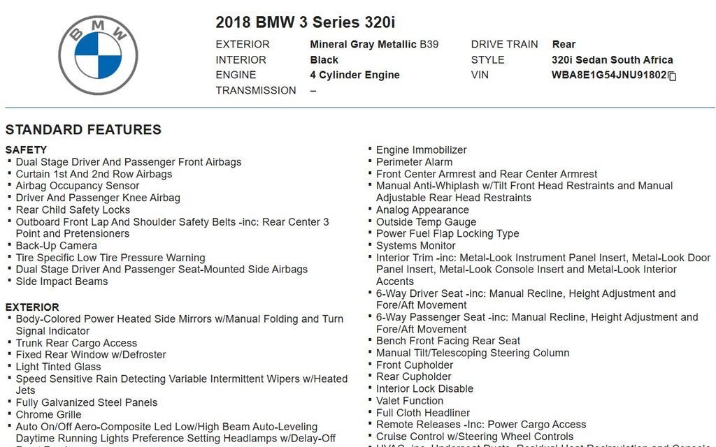 Used 2018 BMW 320i Sedan RWD image 17