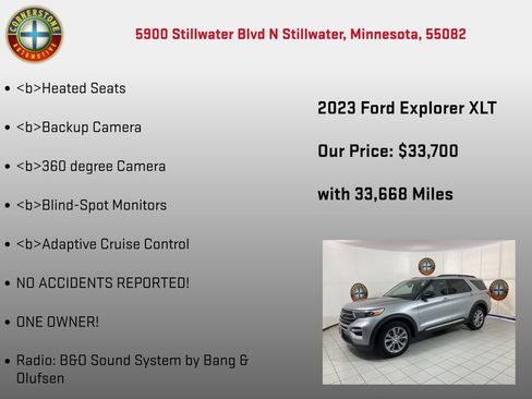Used 2023 Ford Explorer XLT w/ Equipment Group 202A AWD/4WD image 20