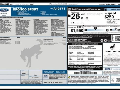 Used 2021 Ford Bronco Sport Big Bend AWD/4WD image 31