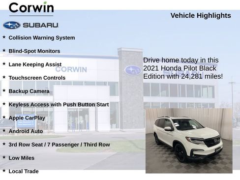 Used 2021 Honda Pilot Black Edition image 6