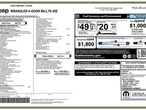 Used 2023 Jeep Wrangler Unlimited AWD/4WD image 32