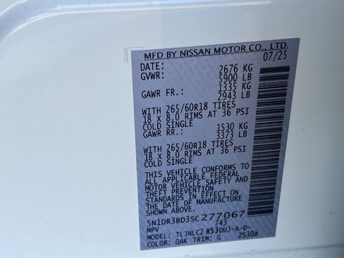 Certified 2025 Nissan Pathfinder Rock Creek image 58