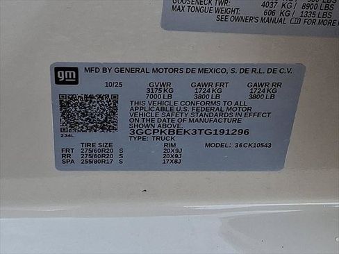 Used 2026 Chevrolet Silverado 1500 Custom w/ Turbomax Blackout Package AWD/4WD image 28