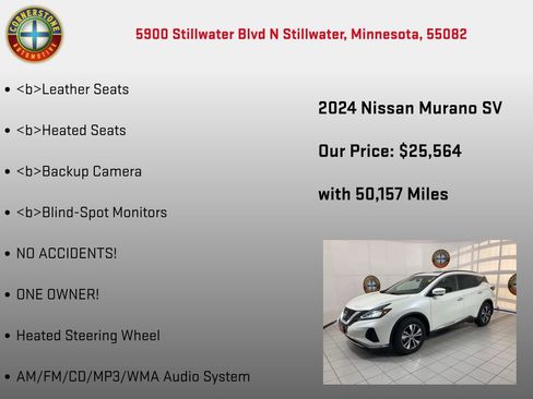 Used 2024 Nissan Murano SV image 5