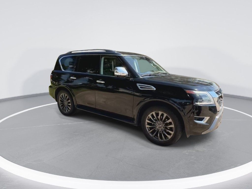 Used 2023 Nissan Armada Platinum w/ Captain's Chairs Package RWD image 2