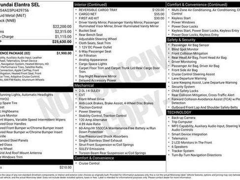 Used 2023 Hyundai Elantra SEL w/ Convenience Package FWD image 2