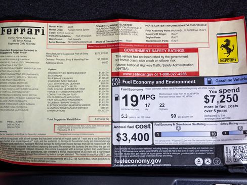 Certified 2024 Ferrari Roma Spider RWD image 70