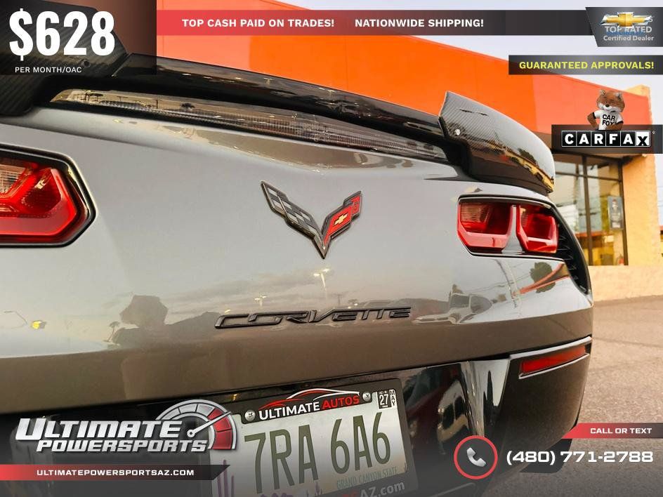 Used 2016 Chevrolet Corvette Stingray Coupe w/ Carbon Flash Badge Package RWD image 46