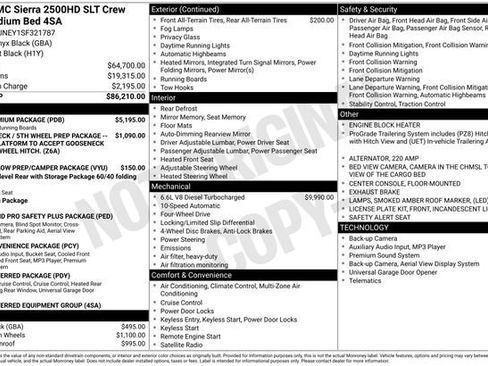 New 2025 GMC Sierra 2500 SLT w/ SLT Premium Package AWD/4WD image 28