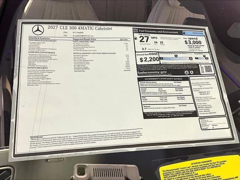 New 2027 Mercedes-Benz CLE 300 4MATIC Cabriolet image 18