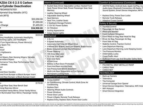 New 2025 MAZDA CX-5 Carbon Edition image 2
