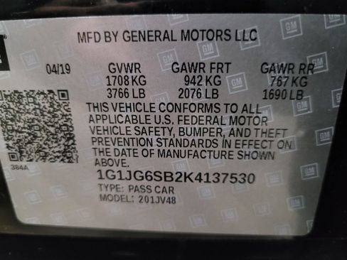 Used 2019 Chevrolet Sonic LT FWD image 33