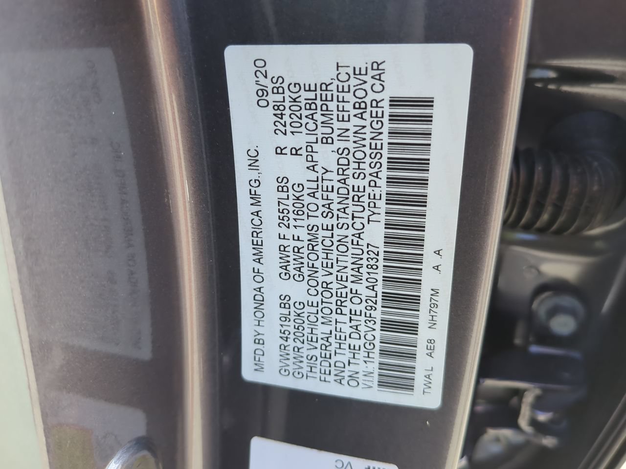 Certified 2020 Honda Accord Touring image 24