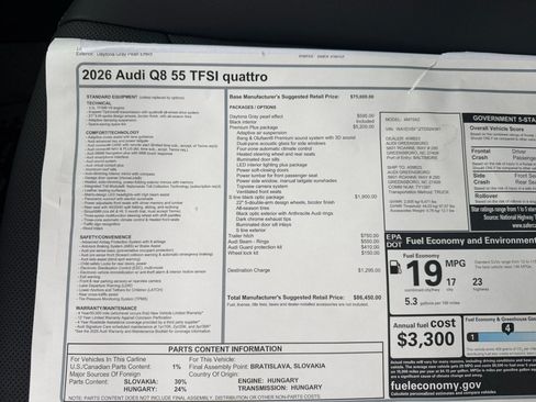 New 2026 Audi Q8 Premium Plus AWD/4WD image 33