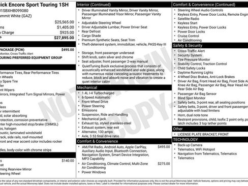 Used 2017 Buick Encore Sport Touring w/ Safety Package image 42