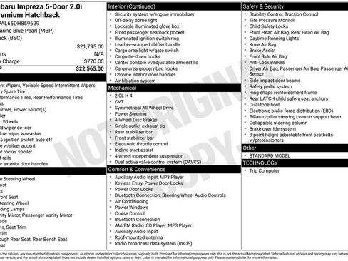 Used 2013 Subaru Impreza 2.0i Sport Premium image 10