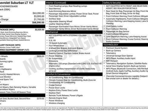 Used 2022 Chevrolet Suburban LT w/ Luxury Package AWD/4WD image 18
