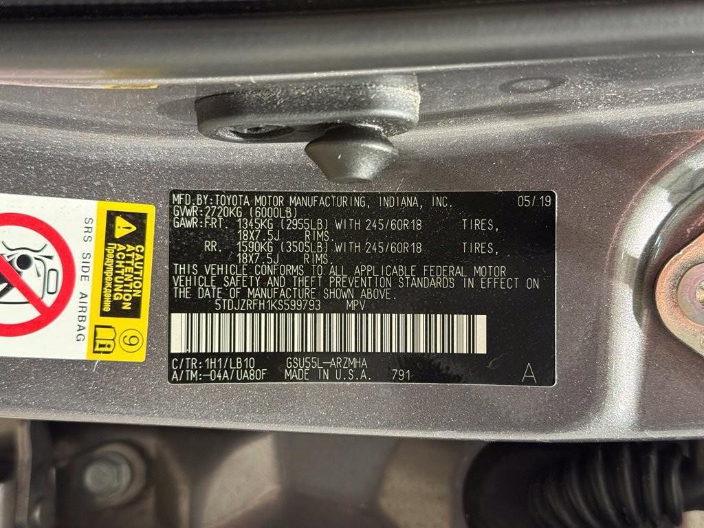 Certified 2019 Toyota Highlander XLE AWD/4WD image 33