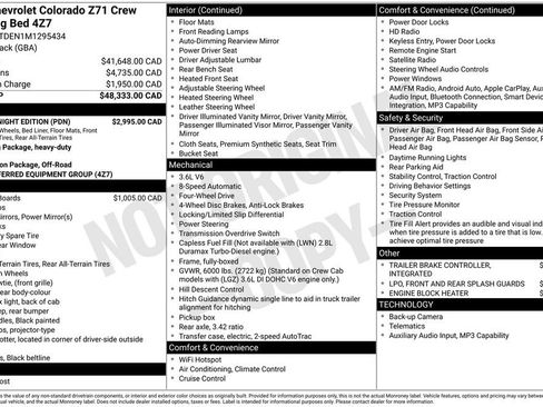 Used 2021 Chevrolet Colorado Z71 w/ Z71 Midnight Edition AWD/4WD image 25