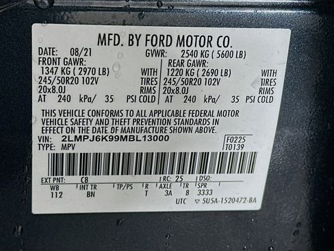 Used 2021 Lincoln Nautilus Reserve w/ Class II Trailer Tow Package image 12