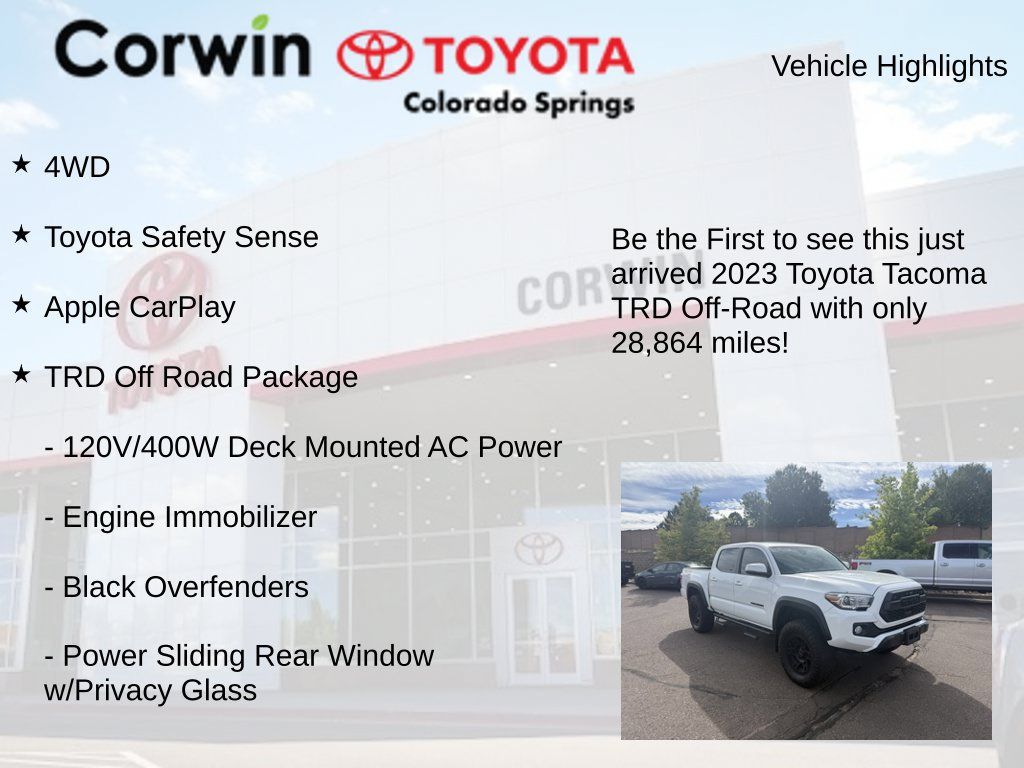 Used 2023 Toyota Tacoma TRD Off-Road w/ Technology Package AWD/4WD image 4