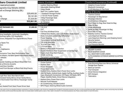 Used 2023 Subaru Crosstrek 2.5i Limited w/ Moonroof Package image 4