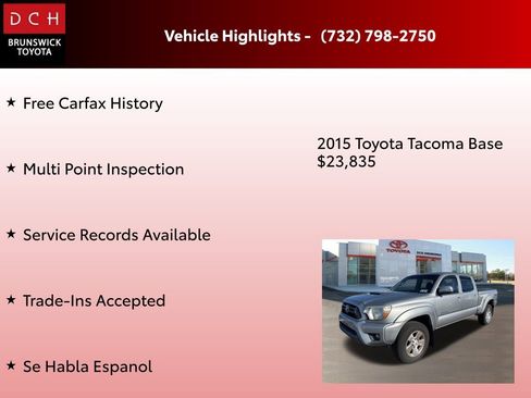 Used 2015 Toyota Tacoma 4x4 Double Cab image 4