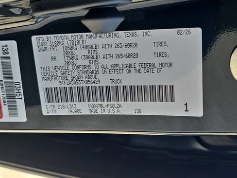 New 2026 Toyota Tundra Limited image 35