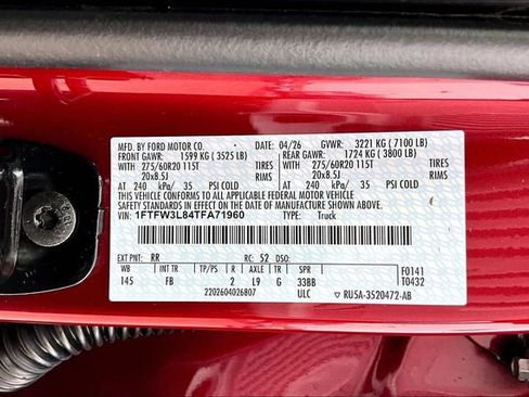 New 2026 Ford F150 XLT AWD/4WD image 12