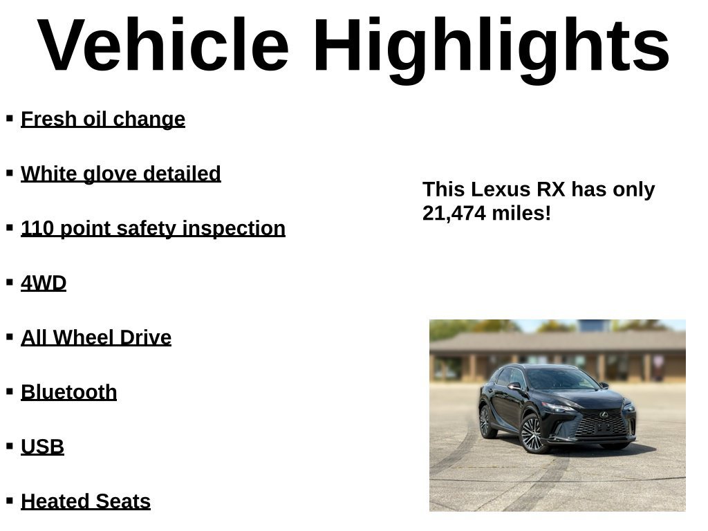 Used 2023 Lexus RX 350 Premium Plus w/ Cold Area Package AWD/4WD image 29