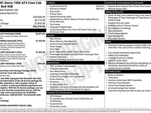 Used 2021 GMC Sierra 1500 AT4 w/ Technology Package AWD/4WD image 34