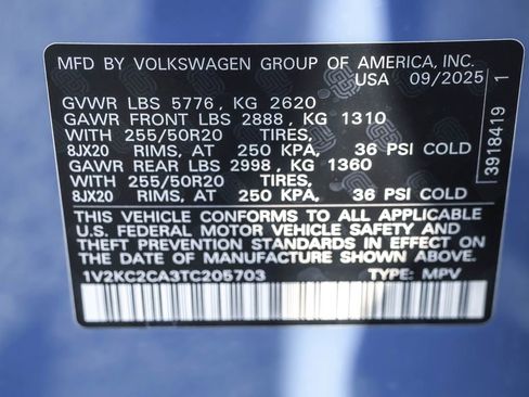 New 2026 Volkswagen Atlas Cross Sport SE image 45