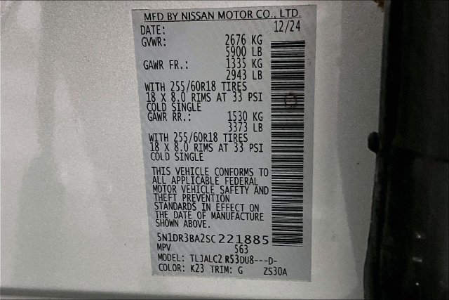 Used 2025 Nissan Pathfinder SV FWD image 40