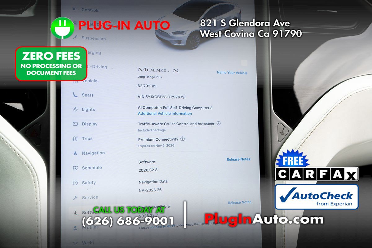 Used 2020 Tesla Model X Long Range AWD/4WD image 2
