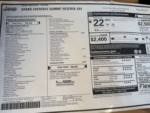 New 2025 Jeep Grand Cherokee Summit image 42