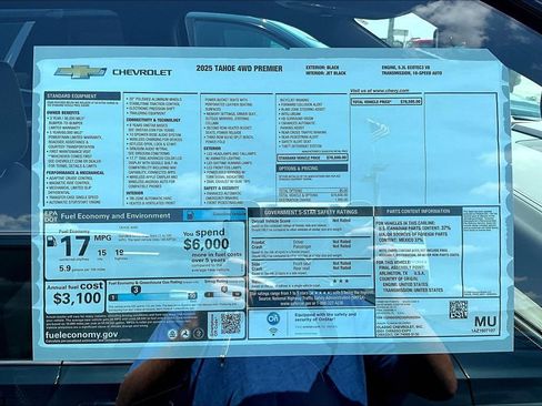 New 2025 Chevrolet Tahoe Premier image 14