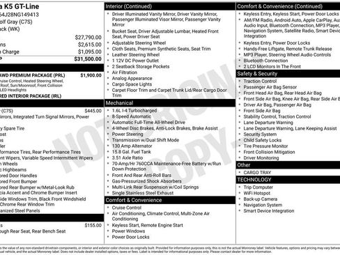 Used 2022 Kia K5 GT-Line w/ GT-Line Awd Premium Package image 17