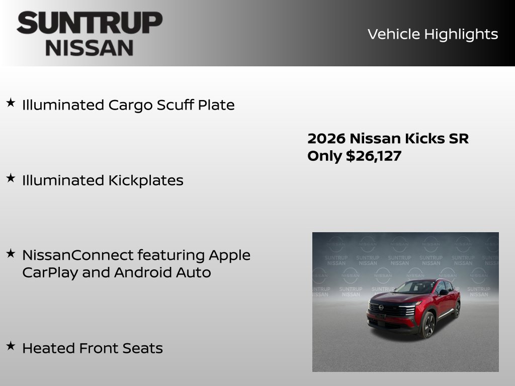 Certified 2026 Nissan Kicks SR w/ SR Premium Package AWD/4WD image 24