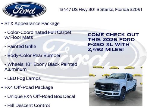 New 2026 Ford F250 XL w/ STX Appearance Package image 15