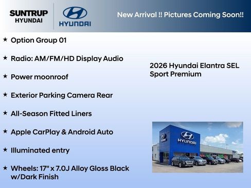 New 2026 Hyundai Elantra SEL Sport Premium FWD image 2