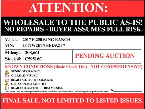 Used 2017 Ford F250 King Ranch w/ King Ranch Ultimate Package image 3