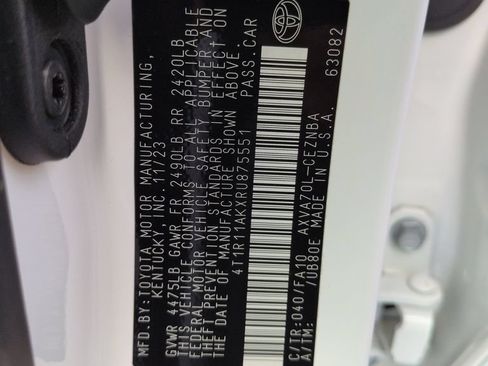 Certified 2024 Toyota Camry LE FWD image 29