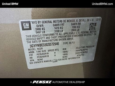 Used 2016 Cadillac SRX Luxury w/ Driver Awareness Package FWD image 15