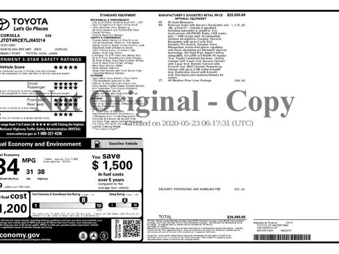 Used 2020 Toyota Corolla XSE image 2